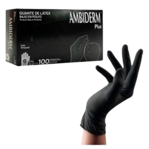 GUANTE DE LATEX NEGRO