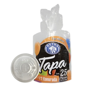 TAPA PLASTICA 1L / 1/2 RANURADA