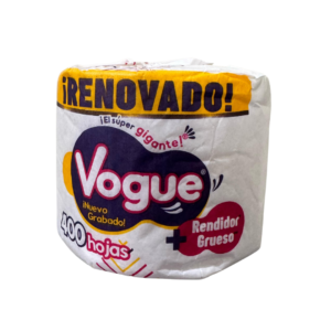 PAPEL HIGIENICO VOGUE INDIVIDUAL CON 400 HOJAS