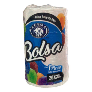 BOLSA EN ROLLO PLASTICO 20X30 cm BAJA DENSIDAD